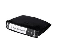 Relaxdays Cuscino Divertente da Ufficio, a Forma di Raccoglitore, per un Power Nap sulla Scrivania, Idea Regalo, nero