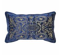 Cuscino DKD Home Decor 8424001850358 Dorato 50 x 10 x 30 cm Blu Marino