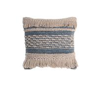 Cuscino DKD Home Decor Azzurro 45 x 10 x 45 cm Bianco Boho