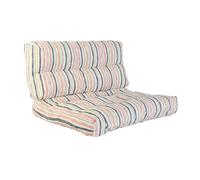 Cuscino DKD Home Decor Da terreno Multicolore Alluminio Righe 120 x 80 x 16 c