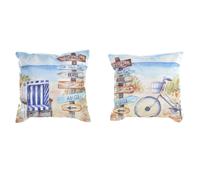 Cuscino DKD Home Decor Spiaggia Poliestere Alluminio Multicolore Mediterraneo
