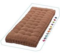 Cuscino e schienale addensato per dondolo da portico, 101,6-152,4 cm, per mobili da interni ed esterni, 1-3 posti, cuscino da giardino, amaca, colore caffè (165 x 55 cm)