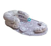 Cuscino E Tappetino Tummy Time Primo Apprendimento Sensoriale Staccabile | Seduta Da Pavimento Con Cuscino Supporto Rimovibile Anti-Reflusso Amovibile Attività Apprendimento Precoce per Bambini As