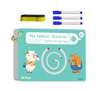 Cuscino educativo - Grip Training | Libro di lavoro riutilizzabile per il monitoraggio della , capacità motorie, libro di preparazione, pratica scrittura, libro di sicurezza, educazione