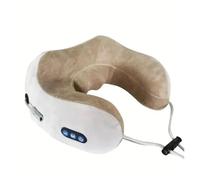 Cuscino elettrico per massaggio cervicale a forma di U e si adatta al collo, riscaldamento regolabile per massaggiare e rilassarsi, in cotone memory resistente