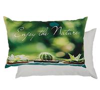 Cuscino, Enjoy the nature & 3 piante, con cerniera lampo