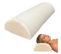 Cuscino ergonomico a mezzaluna per chi dorme sul fianco, cervicale ortopedico e rullo in memory foam, cuscino per gambe e cuscino per collo vita, ginocchia, gambe, cuscino con fodera rimovibile