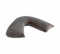 Cuscino Ergonomico a V 150x30cm Memory Foam Supporto Collo e Schiena Grigio