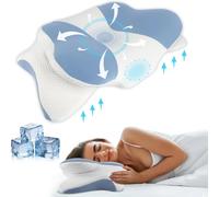 Cuscino ergonomico ergonomico per alleviare il dolore Memory Foam Cuscino cervicale Supporto per collo e spalle per chi dorme dello stomaco laterale