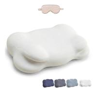 Cuscino Ergonomico in Memory Foam a Forma Di Nuvola per Dormire, Cuscino per Chi Dorme Sul Fianco, Cuscino Regolabile per Il Supporto Cervicale Con Federa, Ideale per Adulti Che Dormono(White)