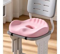 Cuscino Ergonomico Lombare Sedia Ufficio Forma W Curva Glutei per Coccige | Cuscini Emorroidi Ciambella per Sedersi Antidecubito Auto Seduta Guidatore 34x38x10cm, Memory Foam, Cinghia, Zip, Foro Aria