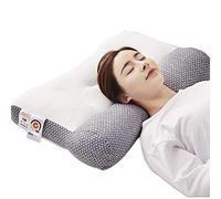 Cuscino ergonomico, ortopedico per riparare la correzione della trazione, per dormire tutte le posizioni (grigio, 48 x 74 cm)