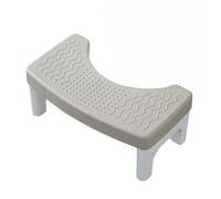 Cuscino ergonomico per sedile WC con design rimovibile per alleviare la stitichezza, sgabello antiscivolo per una migliore postura del WC, plastica resistente, grigio