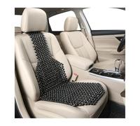 Cuscino estivo per auto con perline in legno, Perline for seggiolini auto di legno multicolor ventilate universali for camion carrelli elevatori(Black)