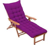 Cuscino extra spesso per sedia a sdraio da esterno, in tessuto traspirante, per il massimo comfort, per dondolo, giardino, chaise longue (viola, 1170 x 55 cm), perfetto per il relax