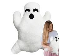 Cuscino fantasma, cuscino decorativo di Halloween a forma di fantasma, comodo e , morbido e soffice, con supporto per la schiena, la spalla il ventre per la camera da letto, la camera da letto