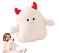 Cuscino fantasma Halloween | Decorazione per bambola di peluche | Dolce cuscino fantasma con cappello di o corna del diavolo per divano, letto, soggiorno, camera da letto, , ecc.