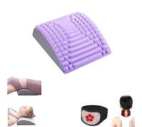 Cuscino for barella for collo e schiena, con scaldacollo autoriscaldante Back Cracker for trattamento antidolorifico lombare, supporto lombare, ernia del disco della tavola spinale (Color : Purple)