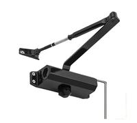 Cuscino for chiudiporta automatico, chiudiporta automatico for uso domestico, velocità regolabile, posizionamento, fermaporta, telaio di protezione for porta,per una forza di chiusura più forte(Black