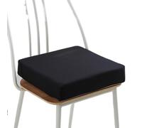 Cuscino for divano in spugna di cotone e lino imitazione, for Tatami for camera da letto con balcone(Velvet Black,50 * 50 * 3cm)