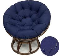 Cuscino for sedia a dondolo da giardino, cuscino for a, morbido tappetino for mobili interno ed esterno con schienale, rosso(Peacock Blue,80X80)