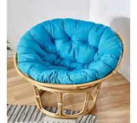 Cuscino for sedia, cuscino rotondo for sospesa, seduta comoda ed elegante for la casa, design(Blue Blue,130x130cm)