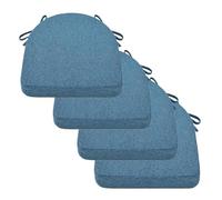 Cuscino for Sedia da Pranzo, Cuscino for Sedia Cuscini for Sedia,Set Di 6/4/2 Cuscini for Sedia da Pranzo Trapezio, con Lacci Cuscino Confortevole Resistente, Facile da Pulire(Blue,4pcs:40x40x5cm)