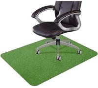 Cuscino for sedia da ufficio Tappeto Tappetino di protezione del pavimento impermeabile e antiscivolo in PVC autoadesivo non adesivo per Parquet(Green,90x140cm)