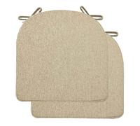 Cuscino for Sedia Forma a U - Set Di 6/4/2 Cuscini for Sedia da Pranzo Trapezio, con Lacci Cuscino Confortevole Resistente, Facile da Pulire(Khaki,2pcs:45x45x3cm)