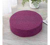 Cuscino for sedia in memory foam for poltrona, cuscino antiscivolo, comodo, for interni, esterni, auto, ufficio, divano (40x40, spessore 8 cm, cerchio rosso scuro)(Dark Purple-circle,45x45-thick 5cm)