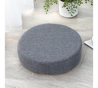Cuscino for sedia in memory foam for poltrona, cuscino antiscivolo, comodo, for interni, esterni, auto, ufficio, divano (40x40, spessore 8 cm, cerchio rosso scuro)(Dark Grey-circle,45x45-thick 5cm)
