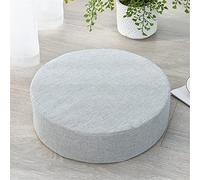 Cuscino for sedia in memory foam for poltrona, cuscino antiscivolo, comodo, for interni, esterni, auto, ufficio, divano (40x40, spessore 8 cm, cerchio rosso scuro)(Light Grey-circle,45x45-thick 8cm)