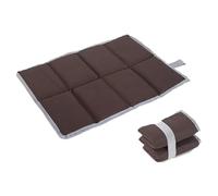 Cuscino for sedile da esterno pieghevole in tessuto Oxford | Multicolore, 38,5x28,5x0,5 cm: picnic all'aperto, escursionismo, viaggio(Brown)