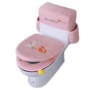 Cuscino for sedile WC, Coprisedili WC caldi, 3 pezzi/set Addensare caldo morbido orso blu Coperchio WC e copriserbatoio Cuscinetti coprisedile WC Cuscino sedile WC