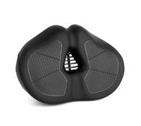 Cuscino for sella da bici senza naso for uomo e donna, imbottitura extra, ampio sedile for bicicletta, comoda oversize for Peloton(9910-brown-lamp)