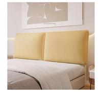 Cuscino for testiera del letto, cuscino da lettura, copri testiera in velluto a coste, morbido e soffice, protezione antipolvere for schienale del letto for letto matrimoniale(Yellow,90x60x10cm)
