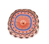 Cuscino futon in stile etnico, cuscino da meditazione in cotone e lino ricamato, cuscino da meditazione for il soggiorno di casa, essenziale for la meditazione, cuscino decorativo for balcone con fine