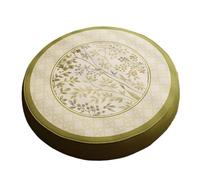 Cuscino futon, tappetino da meditazione, cuscino for sedia, cuscino for seduta tatami, sfoderabile e lavabile, tessuto di cotone e lino, for soggiorno, sala da tè, balcone, tatami(Green,40cm)
