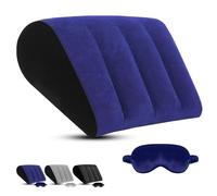 Cuscino Gambe per Dormire - Cuscino a Cuneo e Mascherina per Dormire, Schienale Letto per notte che Riduce Pressione su Testa e Gambe, Cuscino da Viaggio Gonfiabile a Viaggio Campeggio Legge