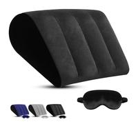 Cuscino Gambe per Dormire - Cuscino a Cuneo e Mascherina per Dormire, Schienale Letto per notte che Riduce Pressione su Testa e Gambe, Cuscino da Viaggio Gonfiabile a Viaggio Campeggio Legge