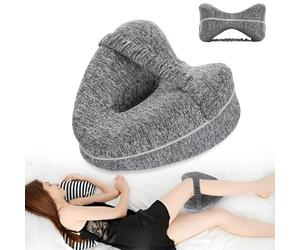 Cuscino Gambe per Dormire, Cuscino Gambe per Dormire Sul Fianco, Cuscino Tra Le Gam-be per Dor-mire, Cus-cino per Gam-be per Dor-mire per Alleviare Il Dolore All'Anca, Alla Gamba e Al Ginocchio
