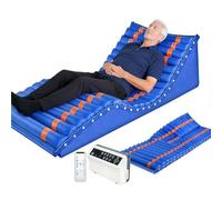 Cuscino gonfiabile anti-decubito con pompa a pressione silenziosa, 200 x 90 cm, sollevamento schiena a 45° e sollevamento gambe a 30°, ideale per anziani e pazienti costretti a letto