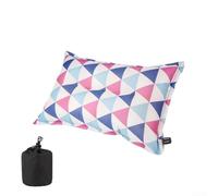 Cuscino gonfiabile automatico, 45 x 30 x 10 cm, cuscino da viaggio portatile con design autogonfiante per supporto cervicale, pisolino in ufficio e campeggio (nuovo blu e bianco)