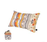 Cuscino gonfiabile automatico, 45 x 30 x 10 cm, portatile, da viaggio, con design autogonfiante, per supporto cervicale, pisolino in ufficio e campeggio (fiocchi)