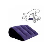 Cuscino Gonfiabile Confortevole A Forma Di Cuneo Con Supporto Per Lo Sport Yoga Indoor Blu Elegante E Multifunzione Per Principianti Di Fitness-D38