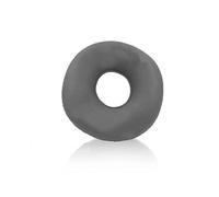 Cuscino gonfiabile per ciambella grigio con pompa, cuscino in tessuto floccato per casa, ufficio, escursionismo, campeggio, viaggi, pisolini, scrivania e supporto lombare