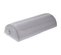 Cuscino gonfiabile per gambe, ginocchia e schiena, leggero, cuscino di supporto a mezza luna per dormire e viaggiare, in morbida fibra di latte e TPU, supporto lombare, ginocchio e caviglia, 51 x 21 x