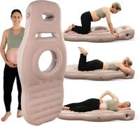 Cuscino gonfiabile per gravidanza, materasso per gravidanza, galleggiante per tutto il corpo con foro per la pancia, cuscino premaman e indispensabile per la gravidanza, regolabile e adatto ai viaggi