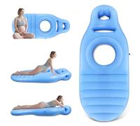 Cuscino Gonfiabile per la Gravidanza, Tappetino da Yoga per Donne Incinte con Foro, Tappetino per Sdraiarsi Sulla Pancia per Donne Incinte, Supporto per Tutto il Corpo e Sollievo dal Dolore(Blu)