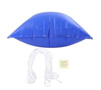 Cuscino gonfiabile per piscina, cuscino gonfiabile per piscina, cuscino protettivo in PVC, per piscine fuori terra, ideale per uso invernale e controllo dei detriti, 120 cm, design rotondo blu scuro